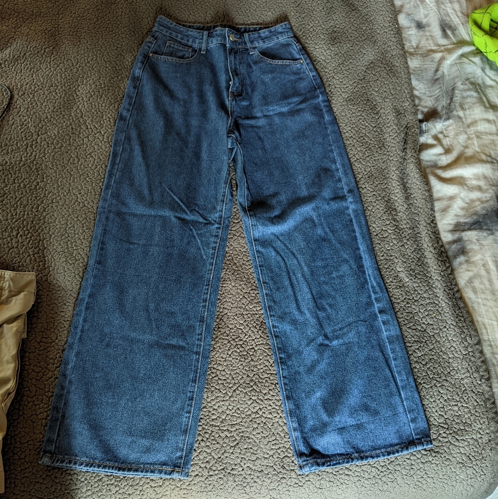 SheIn wide leg high waist jeans